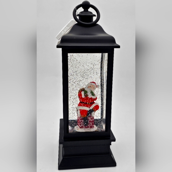 Santa Sitting On Chimney Lighted Water Lantern | RAZ | NWT - Picture 1 of 5